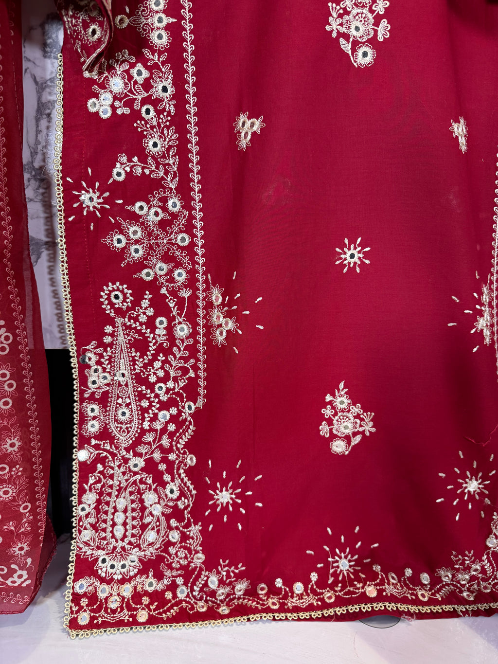 3 Piece Embroidered Winter Cotton Suit