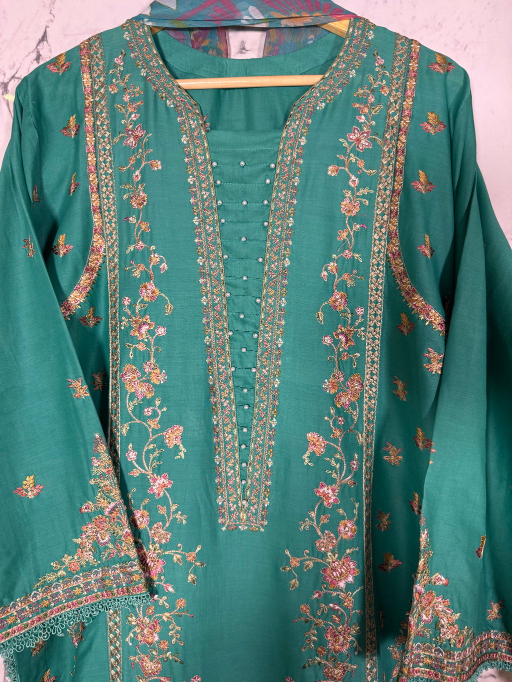 3 Piece Full Embroidered Lawn Suit