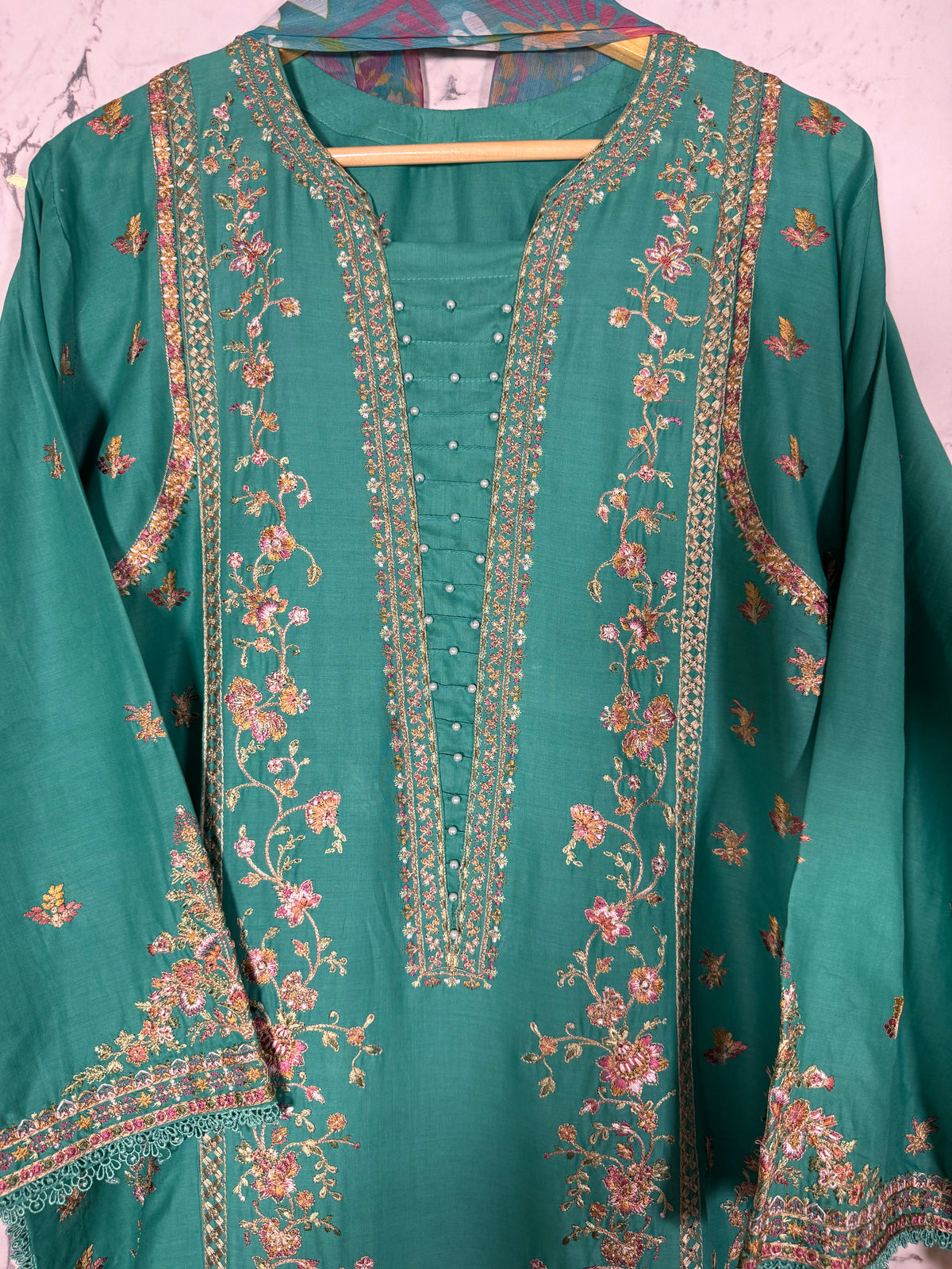 3 Piece Full Embroidered Lawn Suit