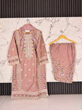 3 Piece Embroidered Winter Cotton suit