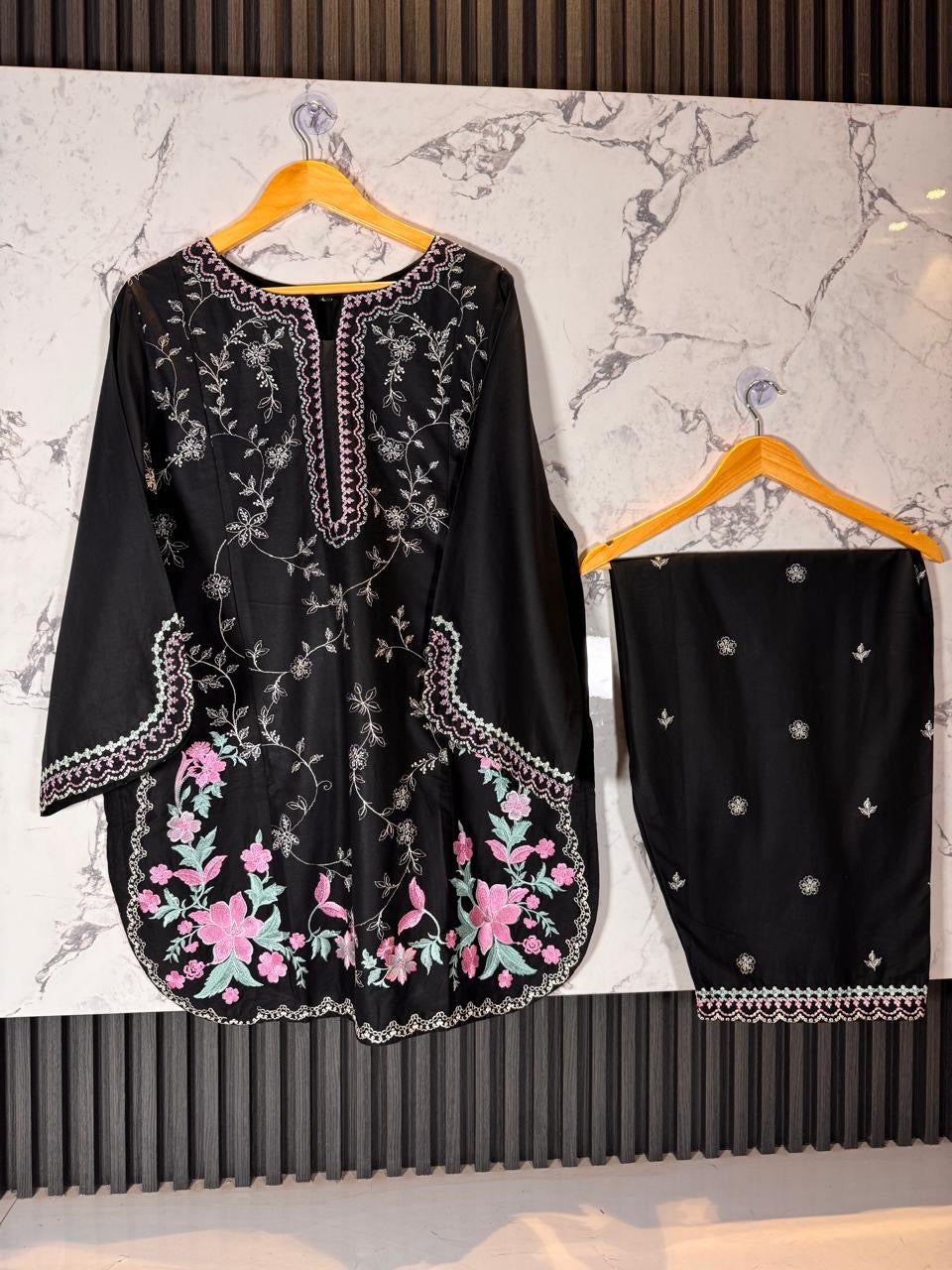 2 Piece - Embroidered Farshi Shalwar