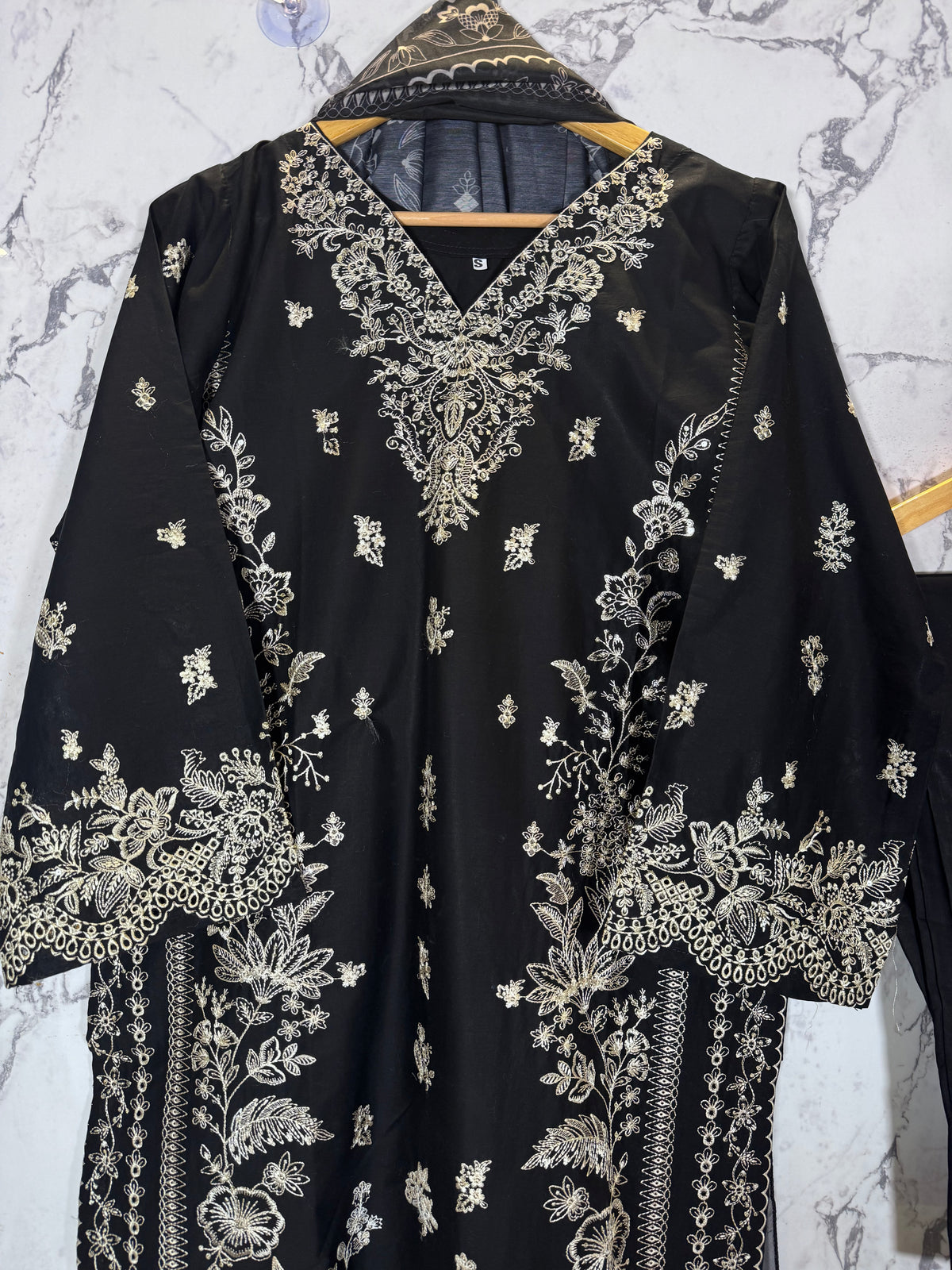 3 Piece Lawn cotton Full Embroidered Suit