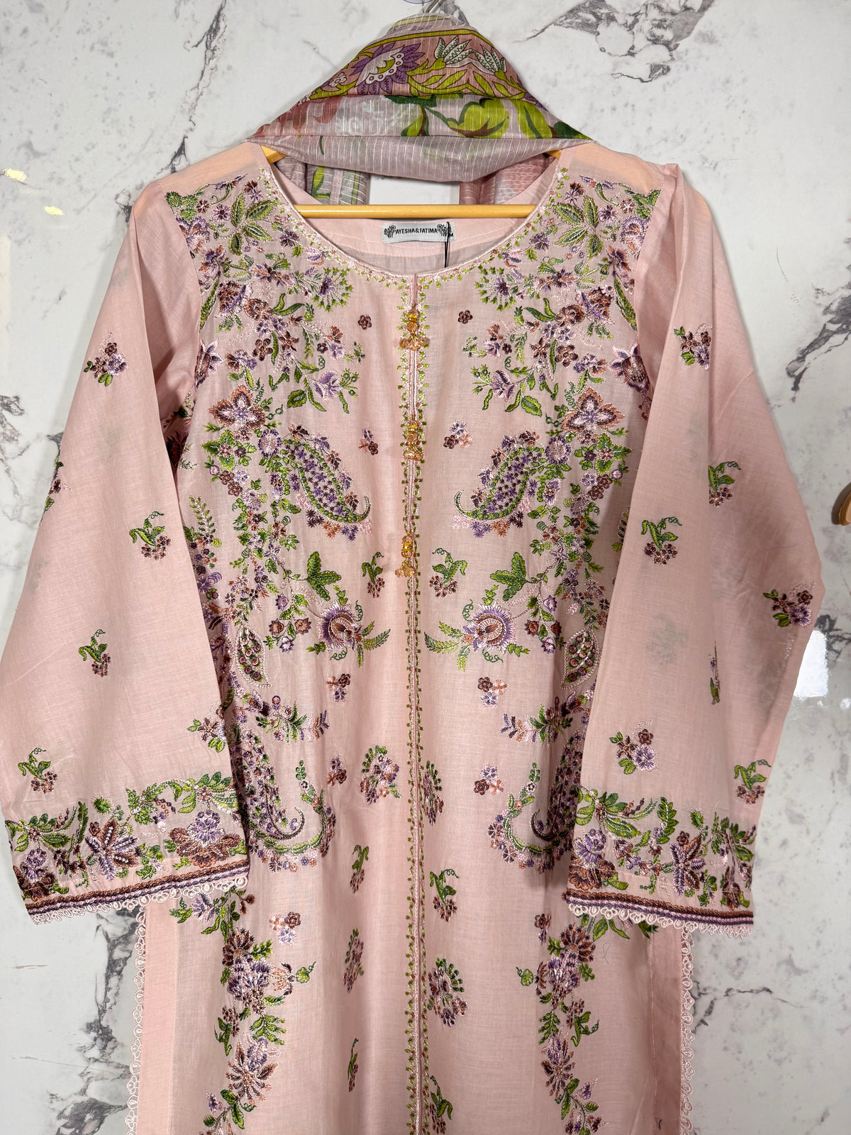 3 Piece Full Embroidered Lawn Suit