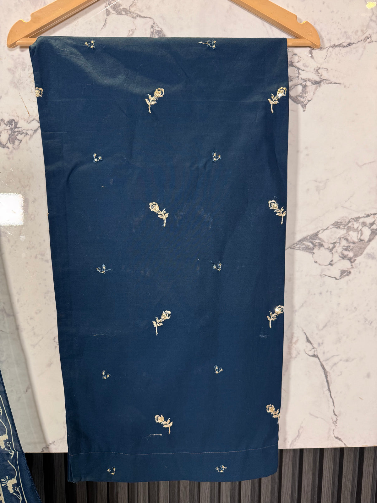 3 Piece Embroidered Winter Cotton Suit