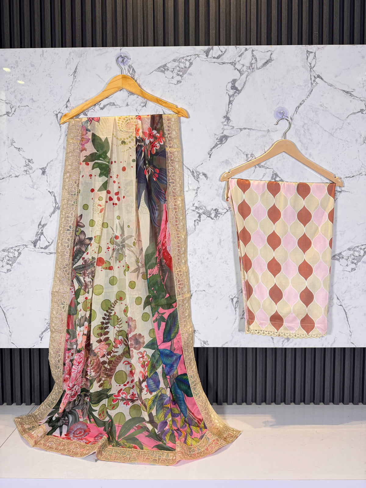 3 Piece Embroidered Patch Work Lawn suit