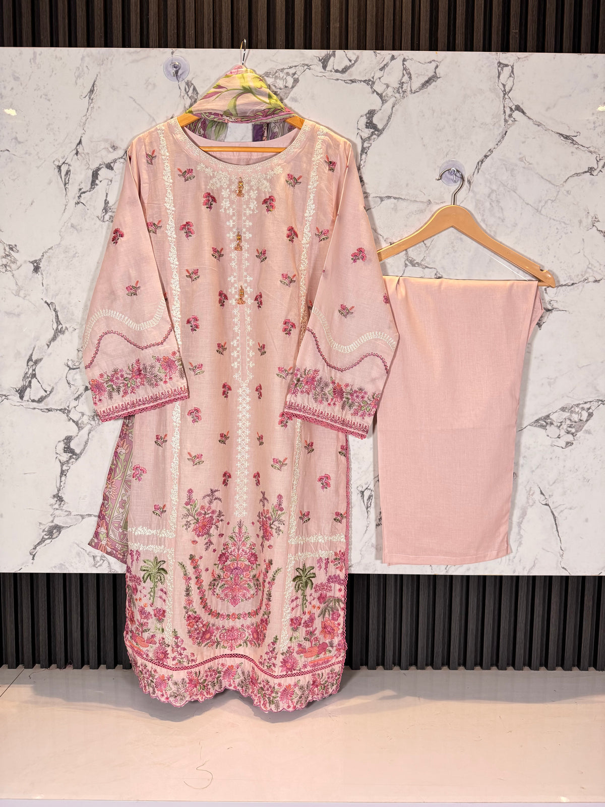 3 Piece Full Embroidered lawn Suit