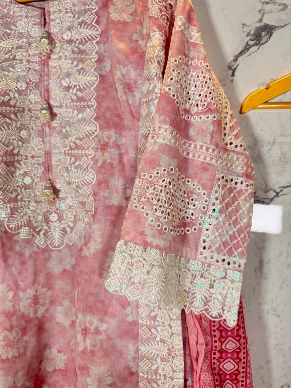 3 Piece Embroidered Suit