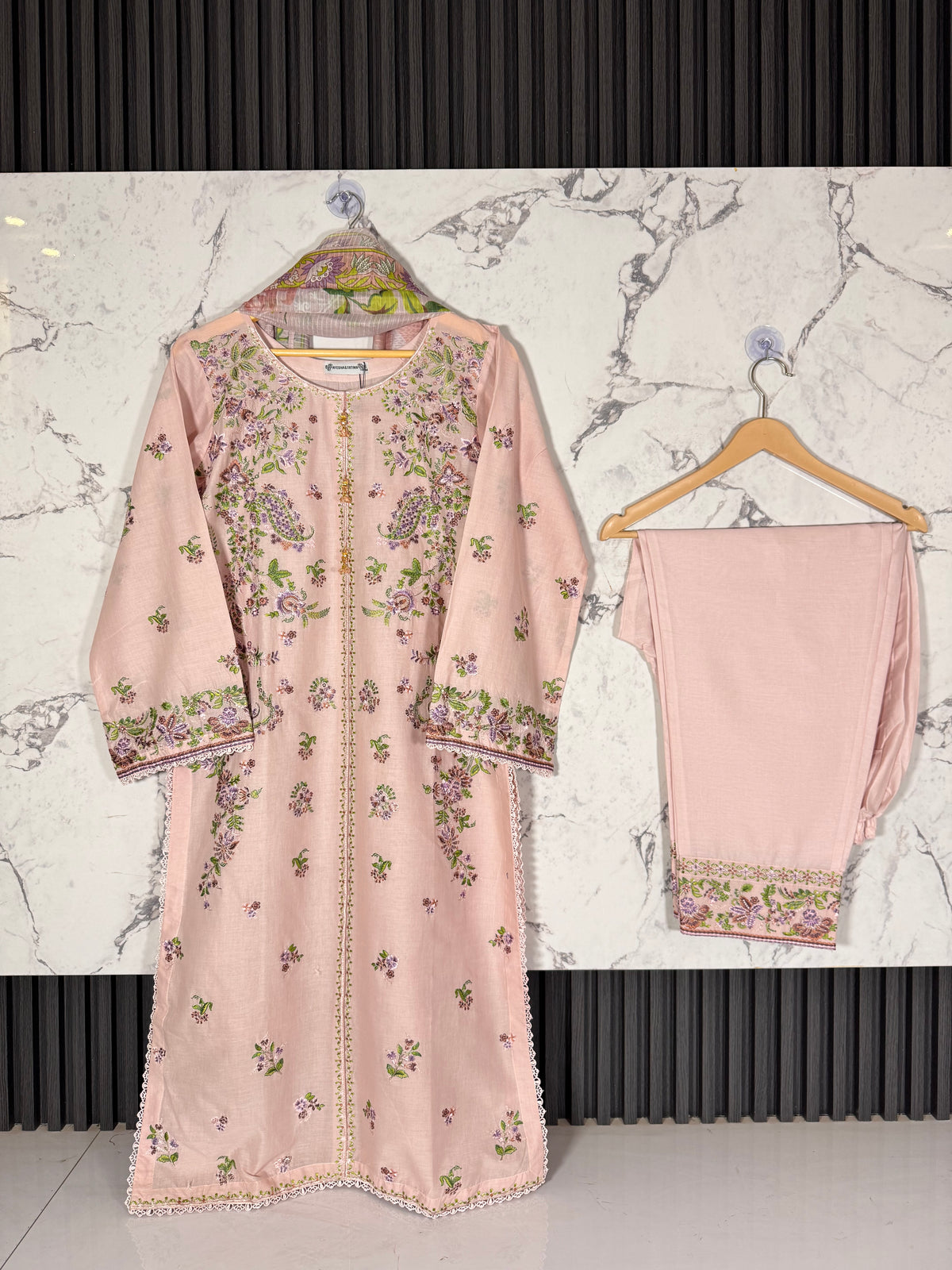 3 Piece Full Embroidered Lawn Suit