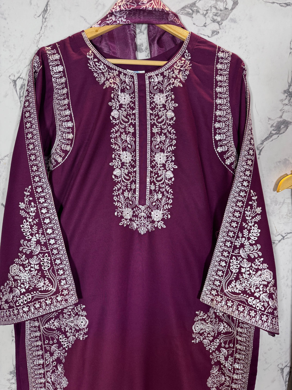 3 Piece Winter Marnia Embroidered Suit