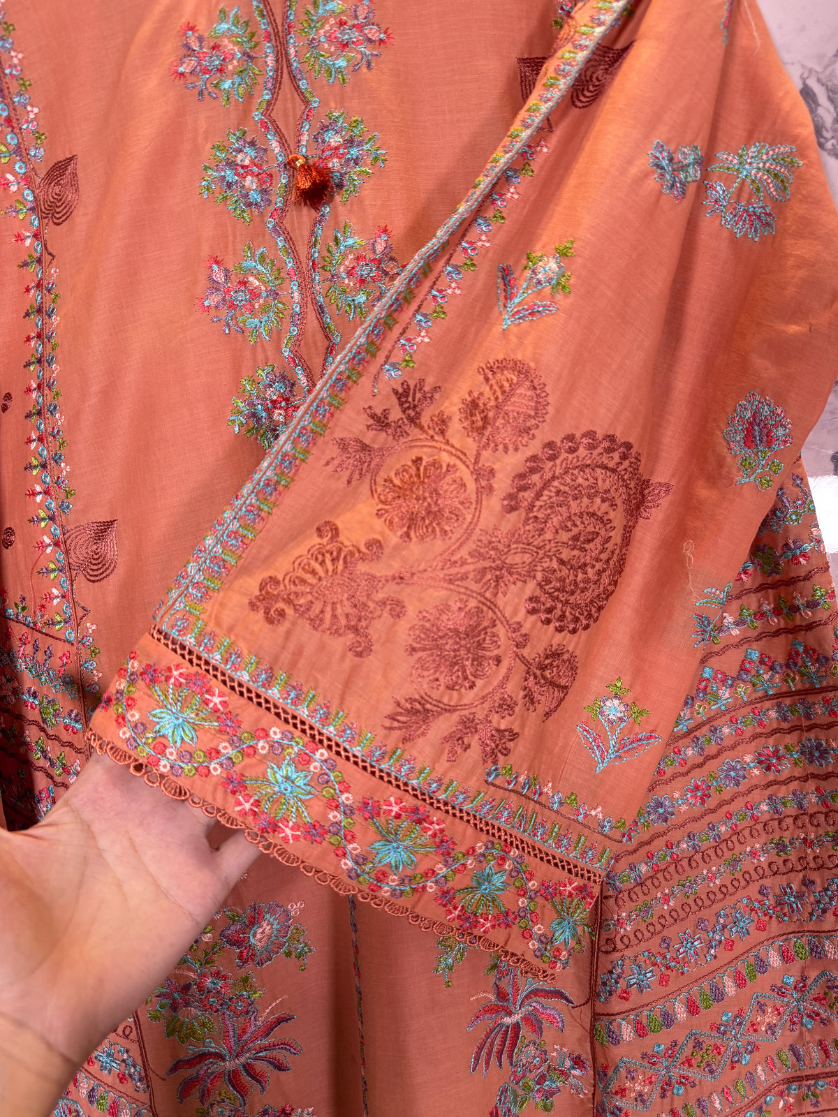 3 Piece Lawn Full Embroidered Suit