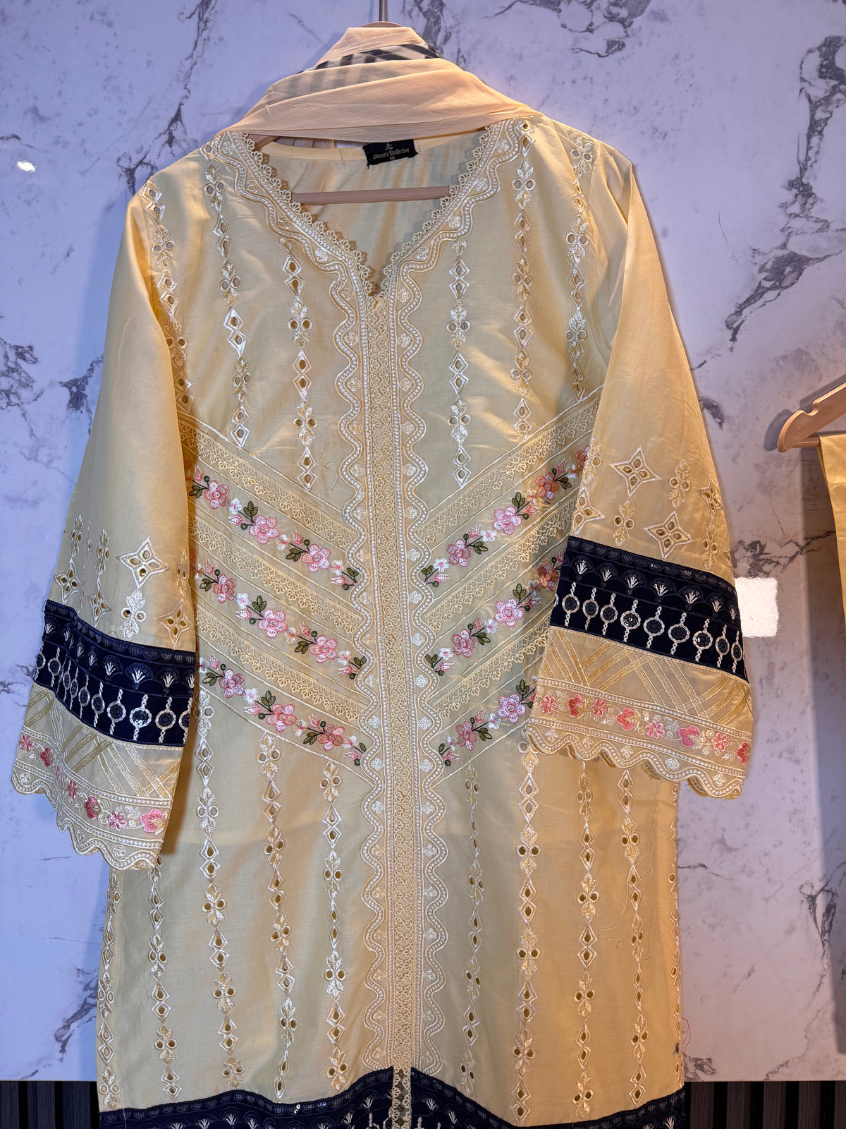 3 Piece Chickenkari Embroidered Lawn Suit
