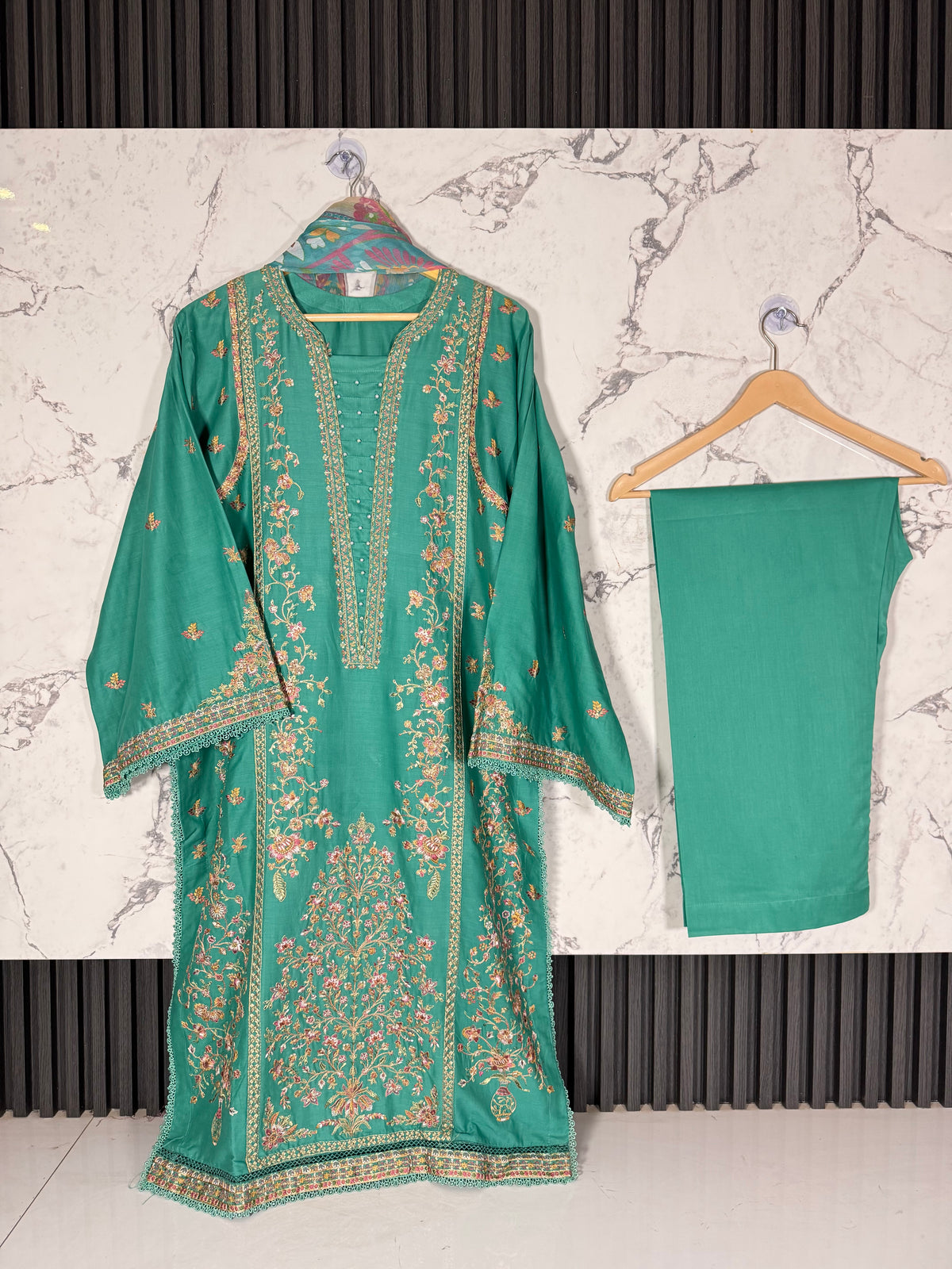 3 Piece Full Embroidered Lawn Suit
