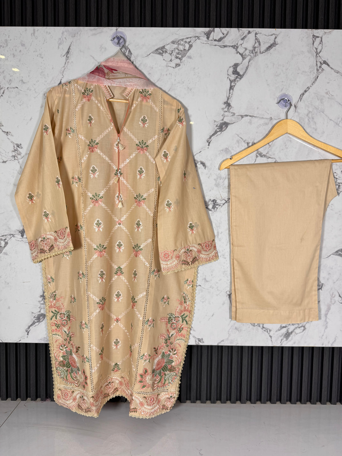 3 Piece Embroidered Lawn Suit