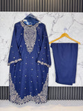 3 Piece Winter Dhanak Embroidered Suit