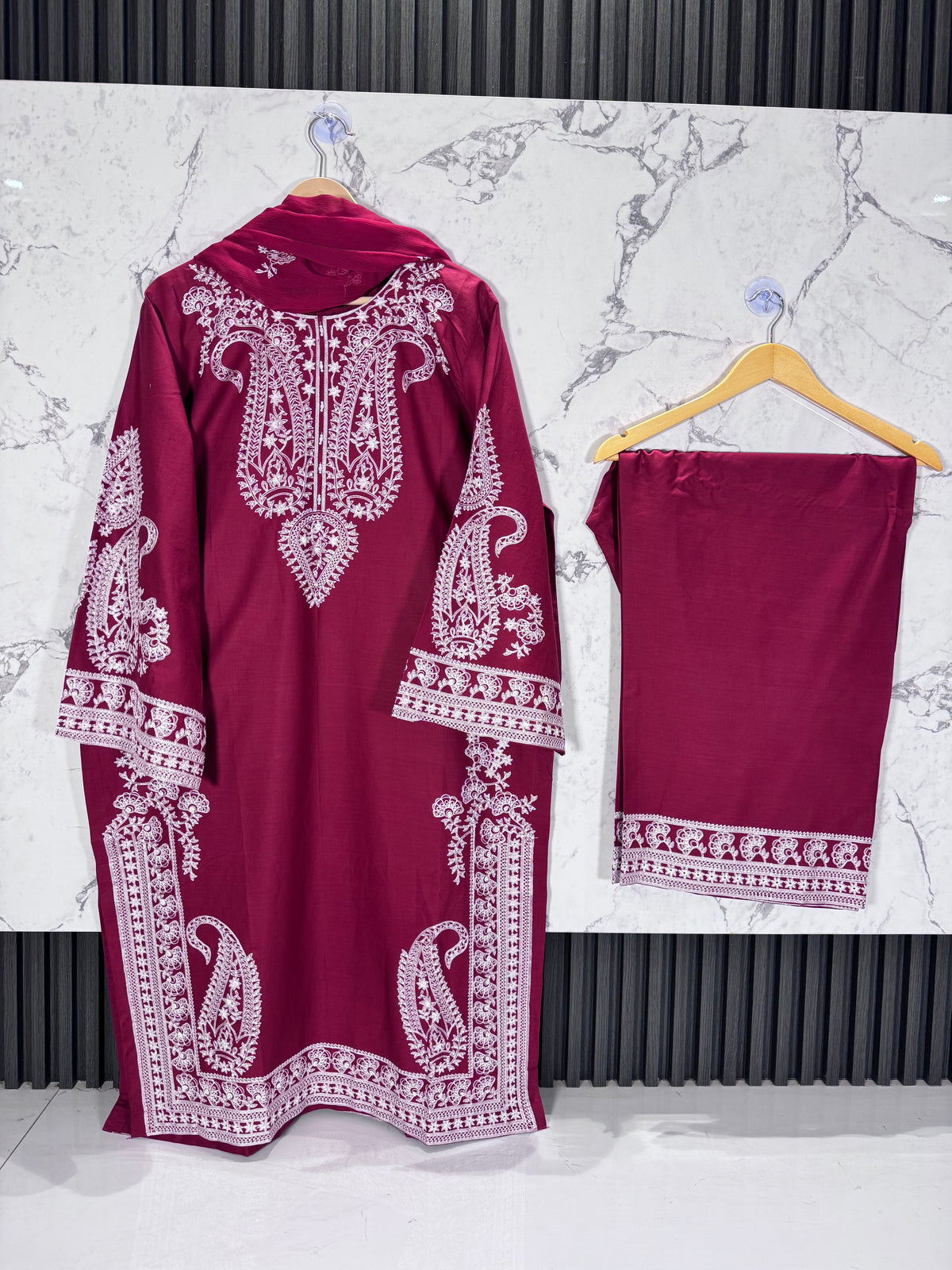 3 Piece Lawn Cotton Embroidered Suit