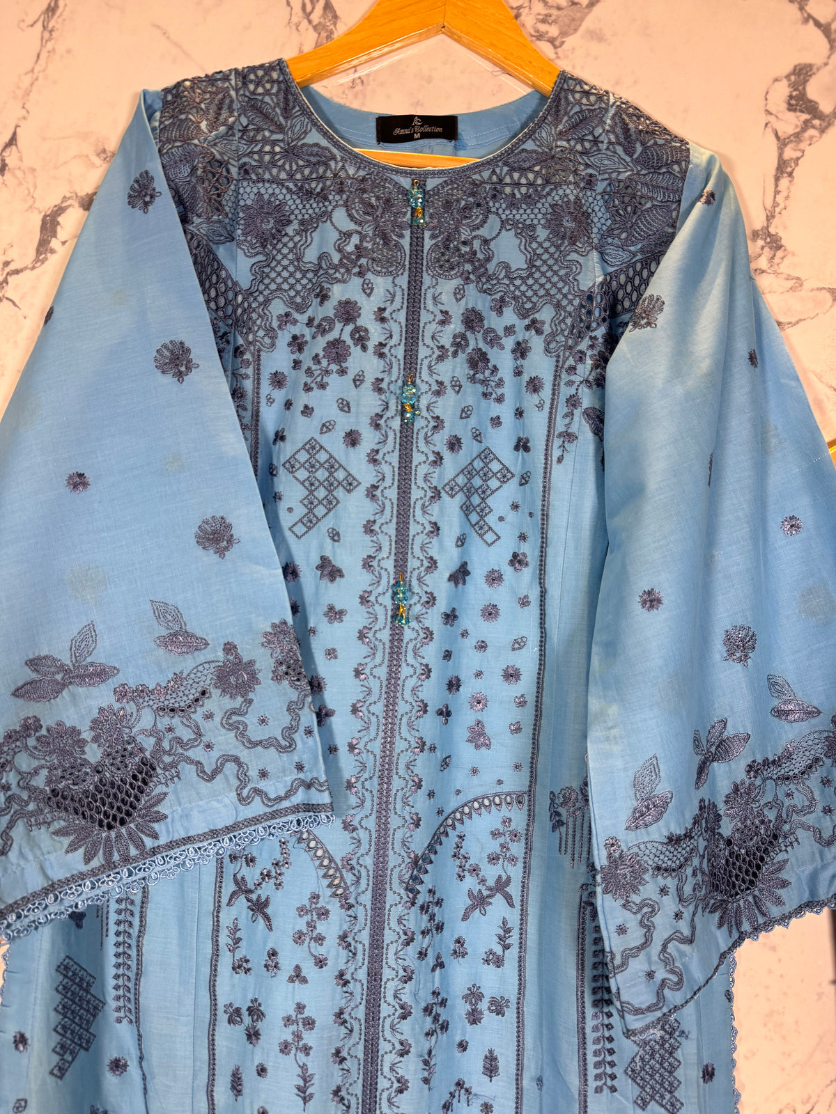 3 Piece Full Embroidered Lawn Suit