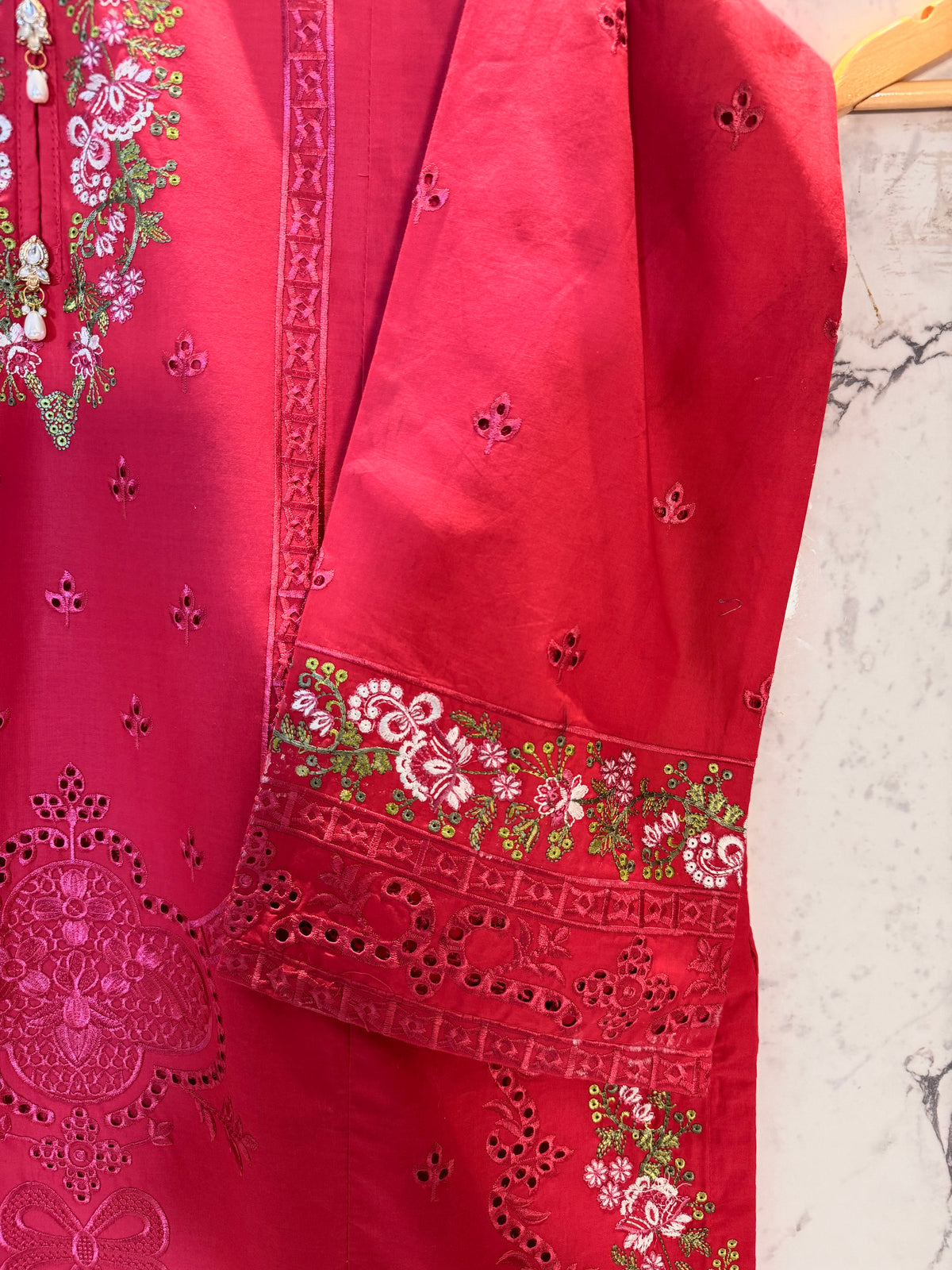 3 Piece Lawn Cotton Embroidered Suit