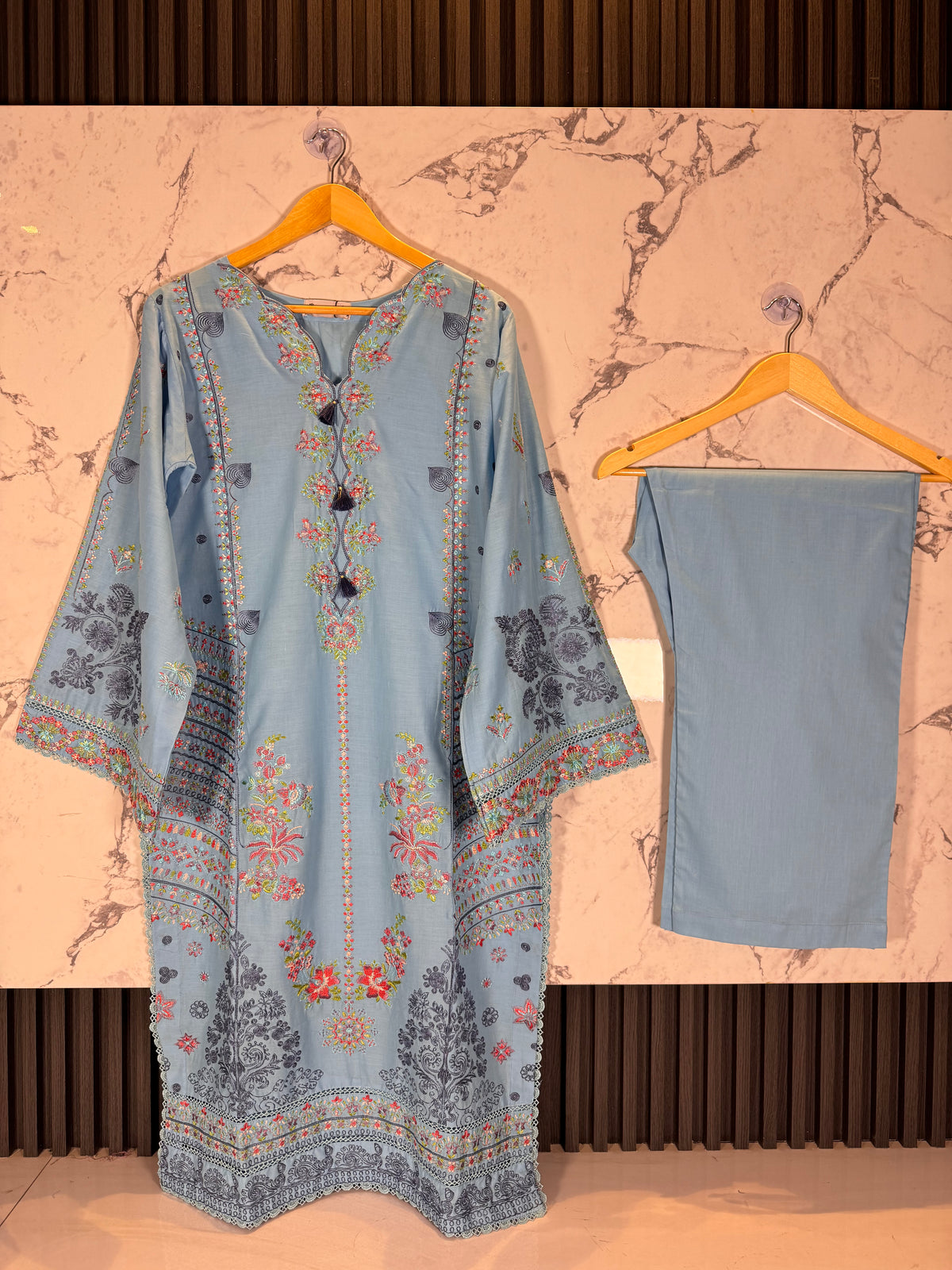 3 Piece Full Embroidered Lawn Suit