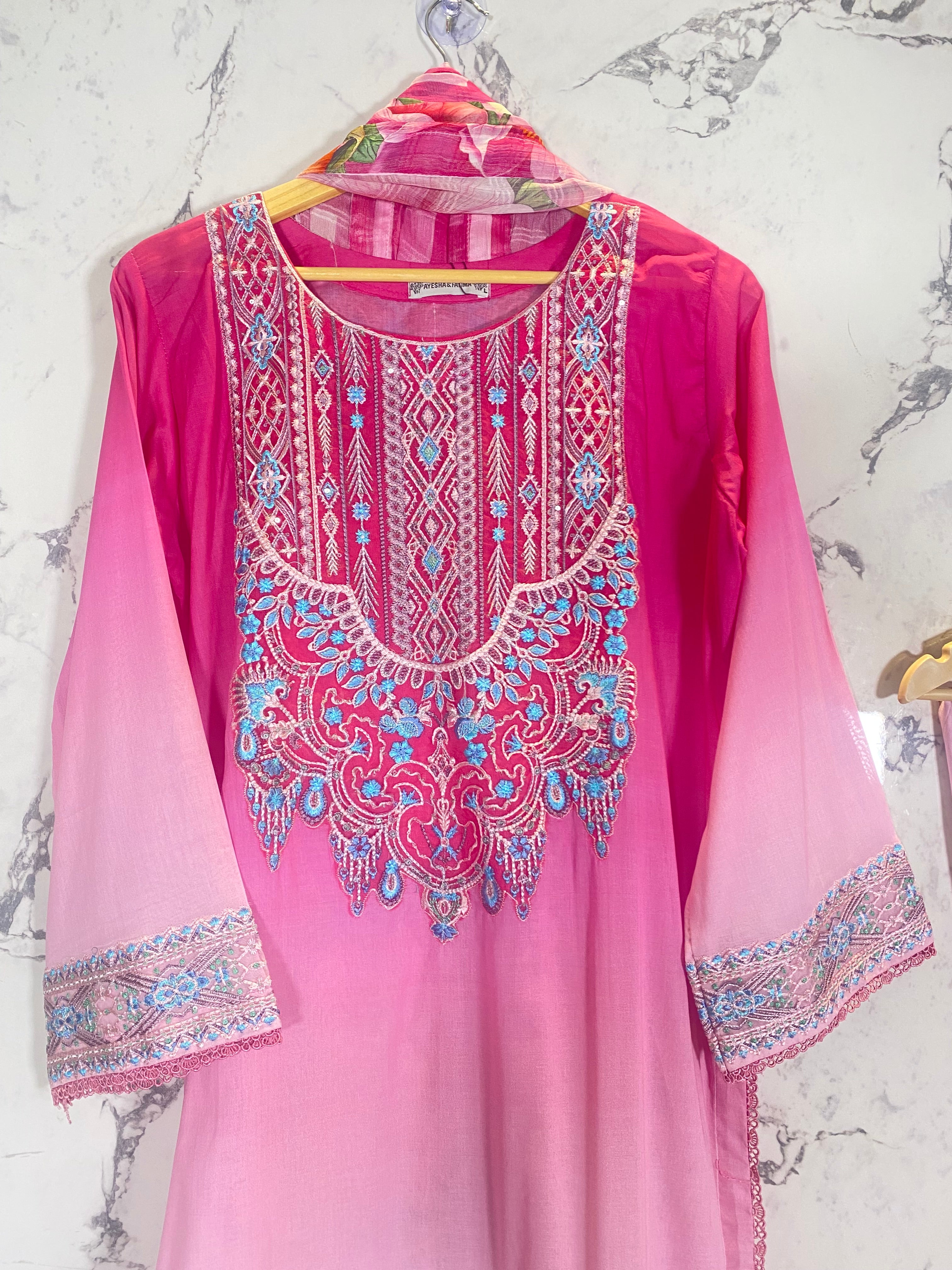 3 Piece - Embroidered Lawn Suit