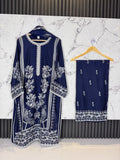 3 Piece Viscous Full Embroidered Suit