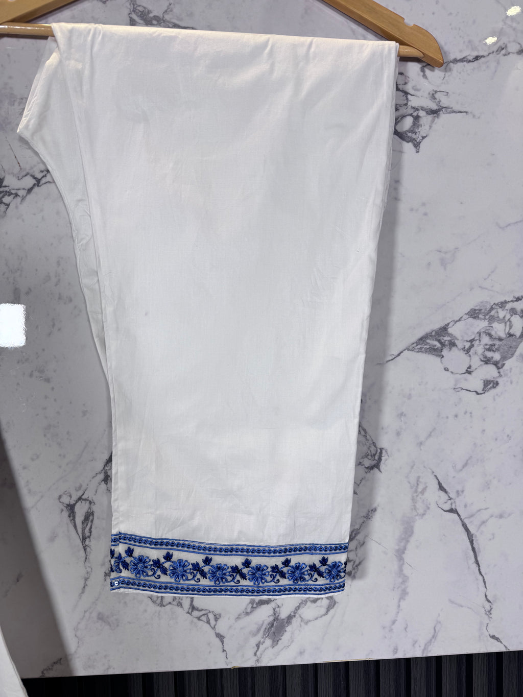 3 Piece Winter Cambric Embroidered Suit