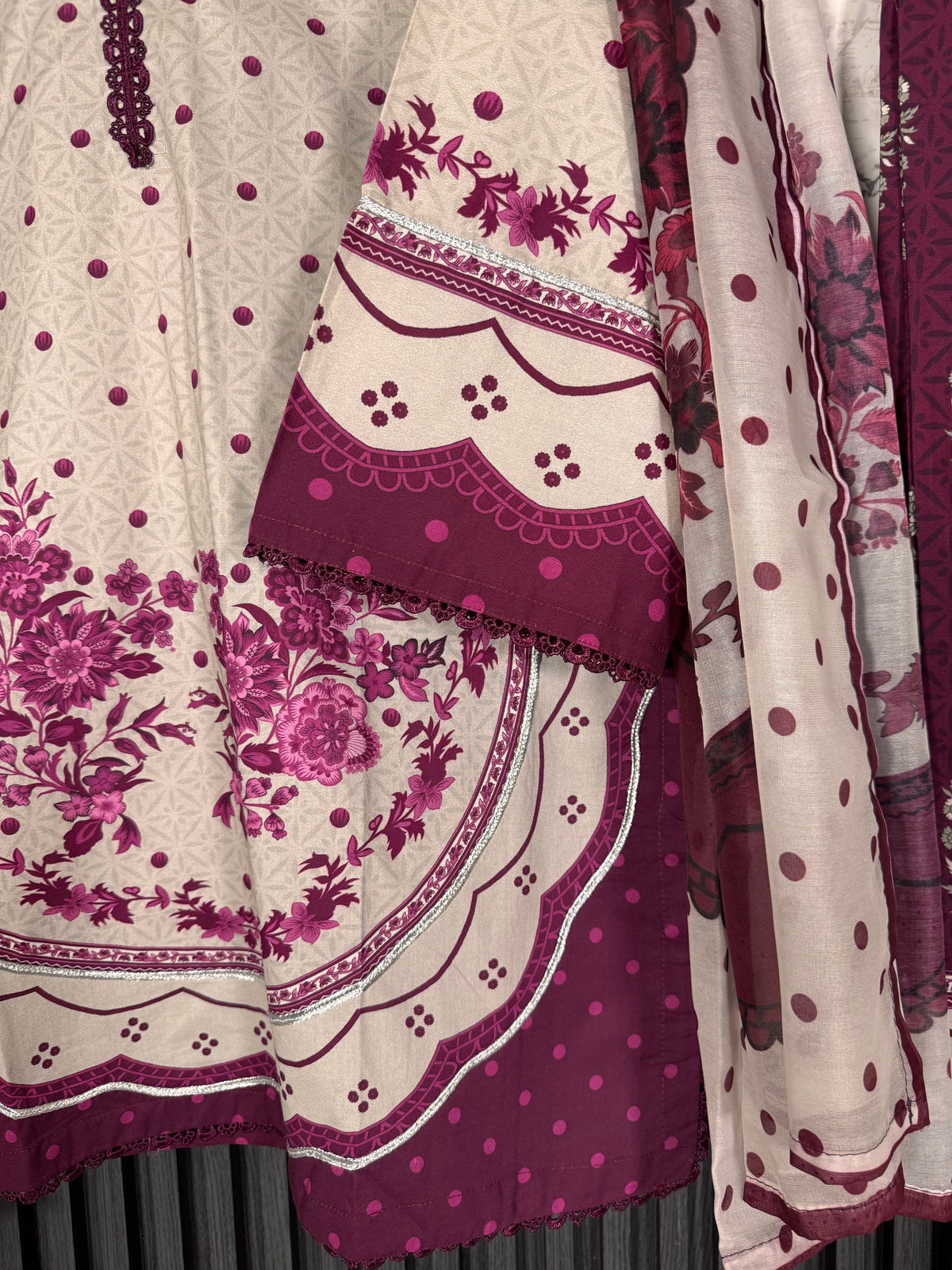 3 Piece Printed Winter Cotton Suit