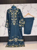 3 Piece Winter Dhanak Embroidered Suit