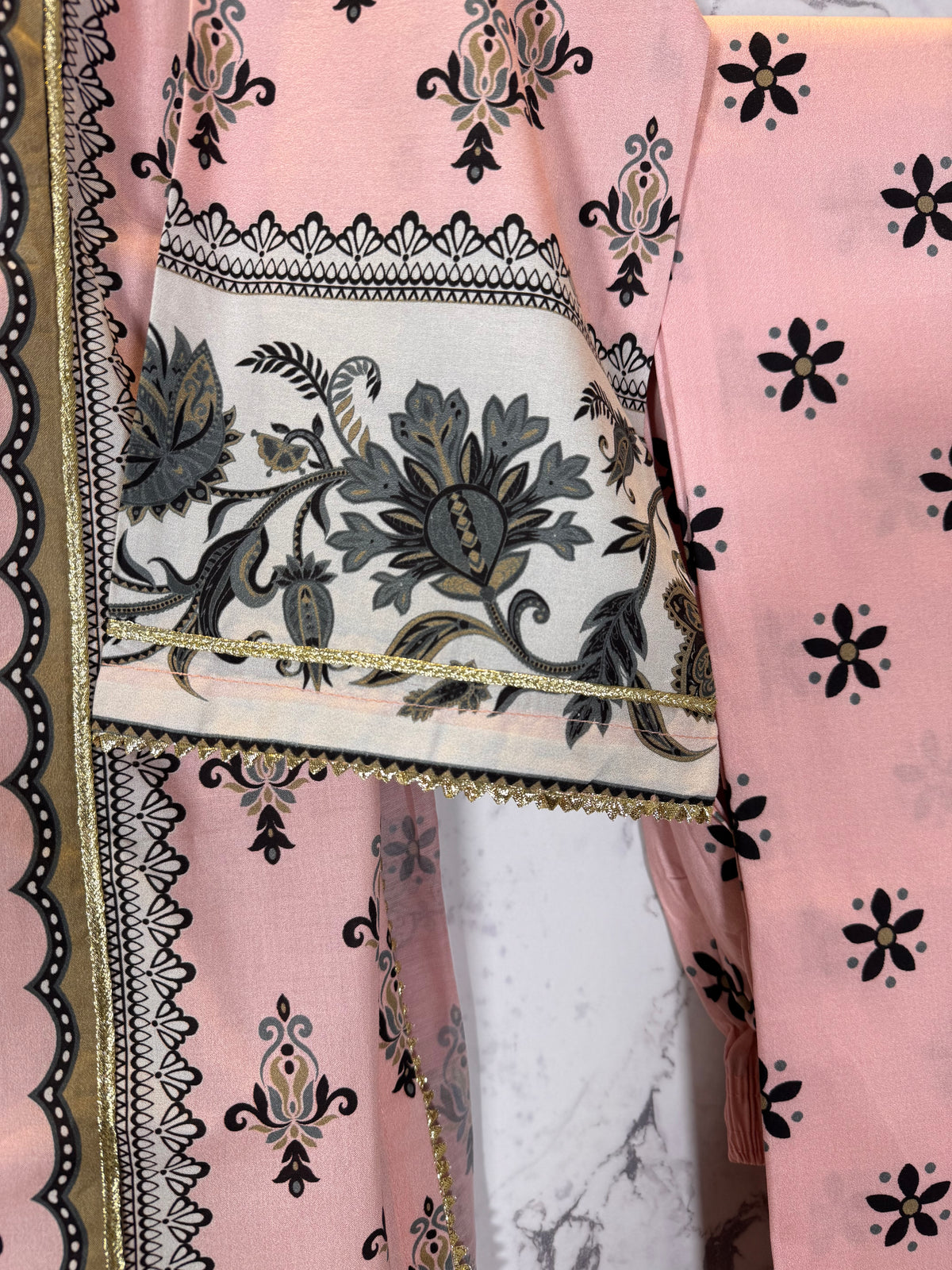 3 Piece Embroidered Winter Cotton Suit