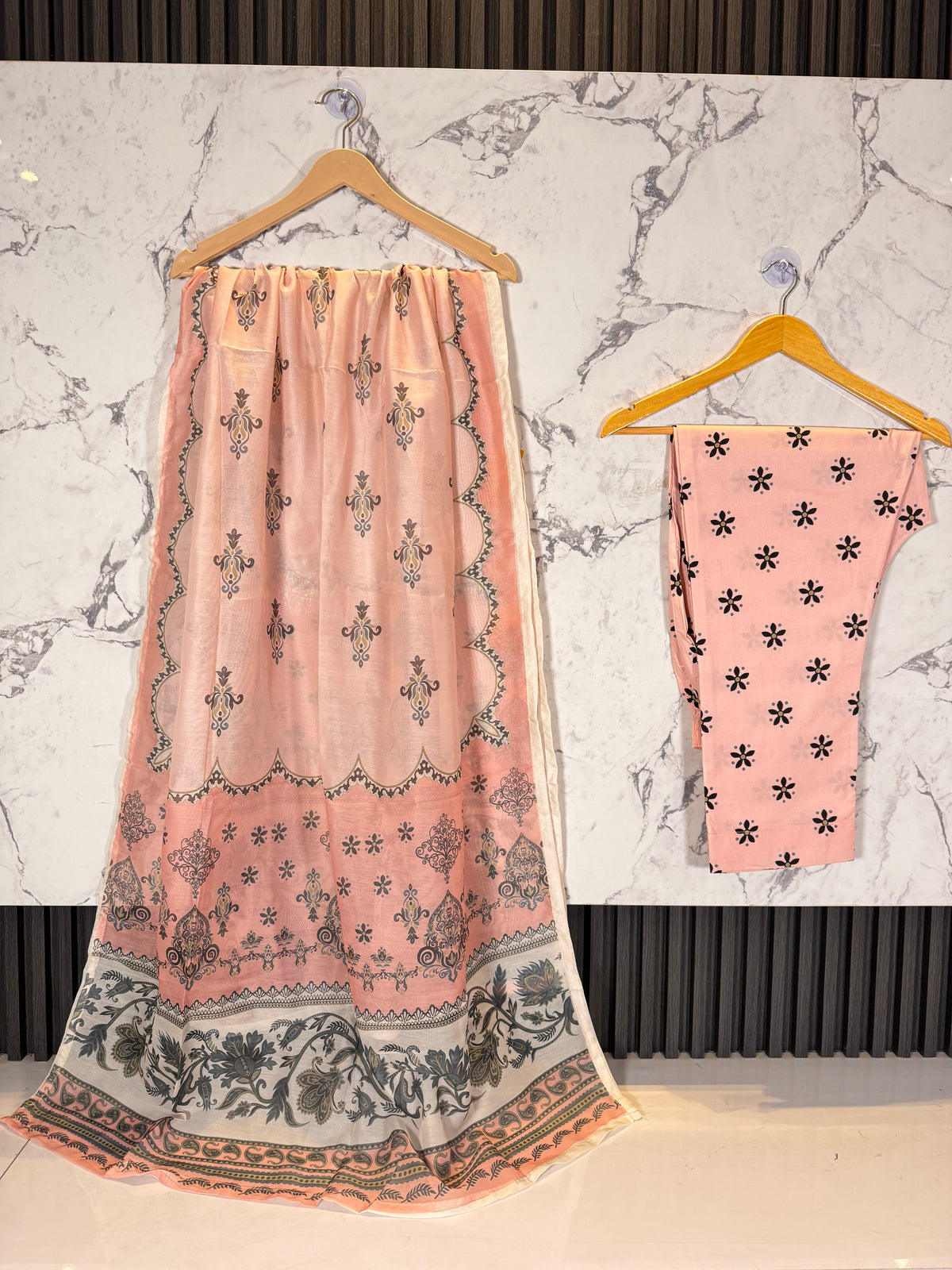 3 Piece Embroidered Winter Cotton Suit