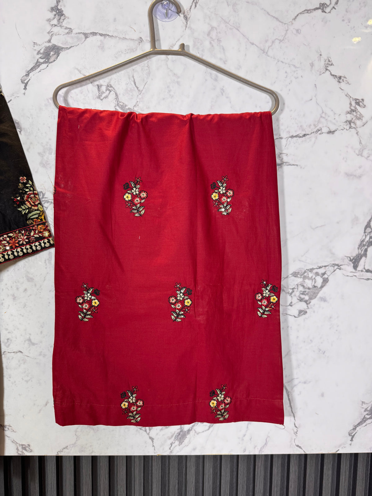 3 Piece Embroidered Winter Cambric suit