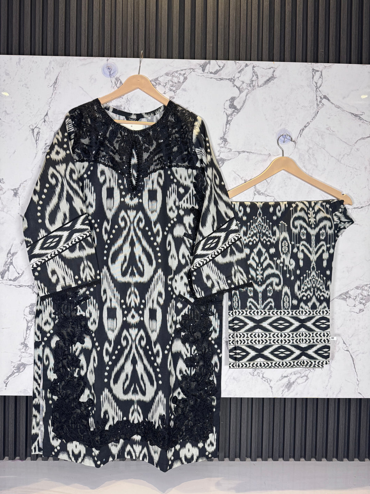 3 Piece Winter Khadder Patch Work Suit