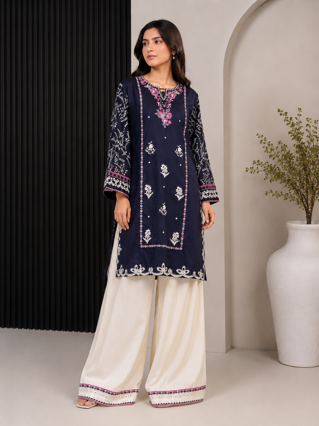2 Piece Embroidered Farshi Shalwar