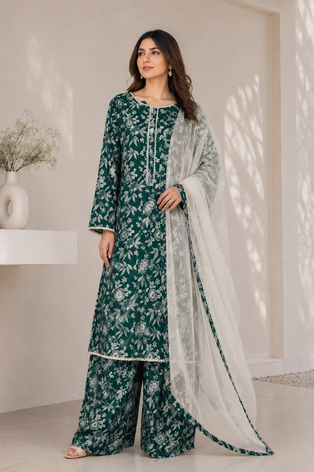 3 Piece Printed Lawn Suit