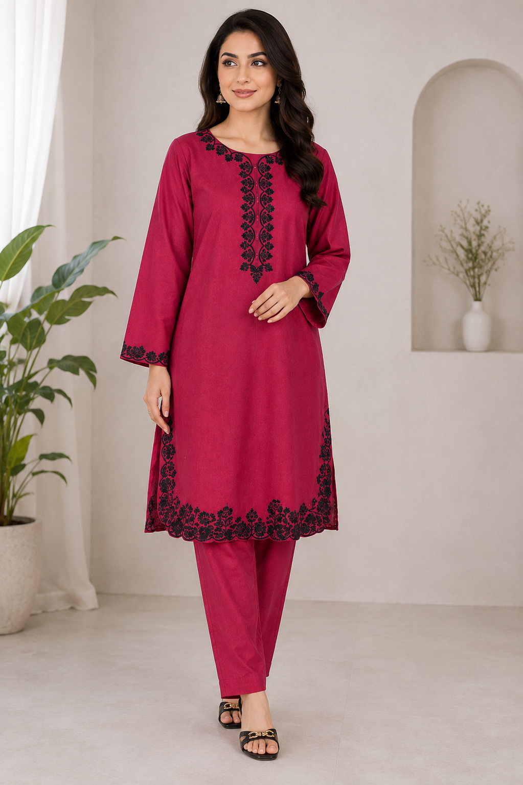 2 Piece Embroidered Lawn Suit