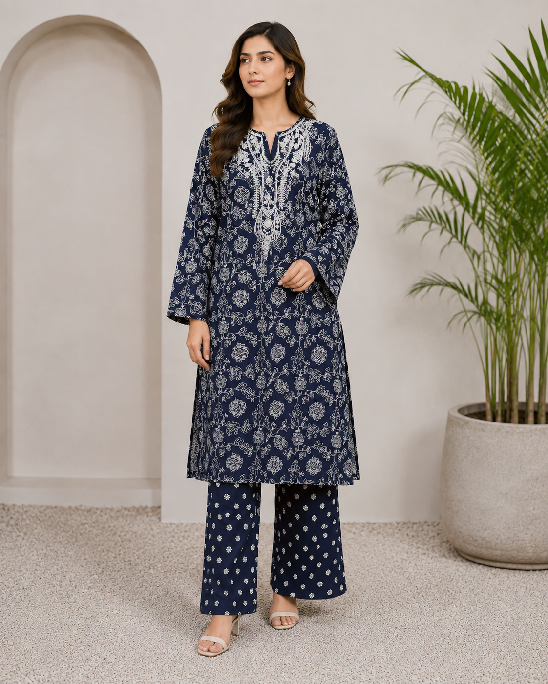 2 Piece Embroidered Lawn Suit
