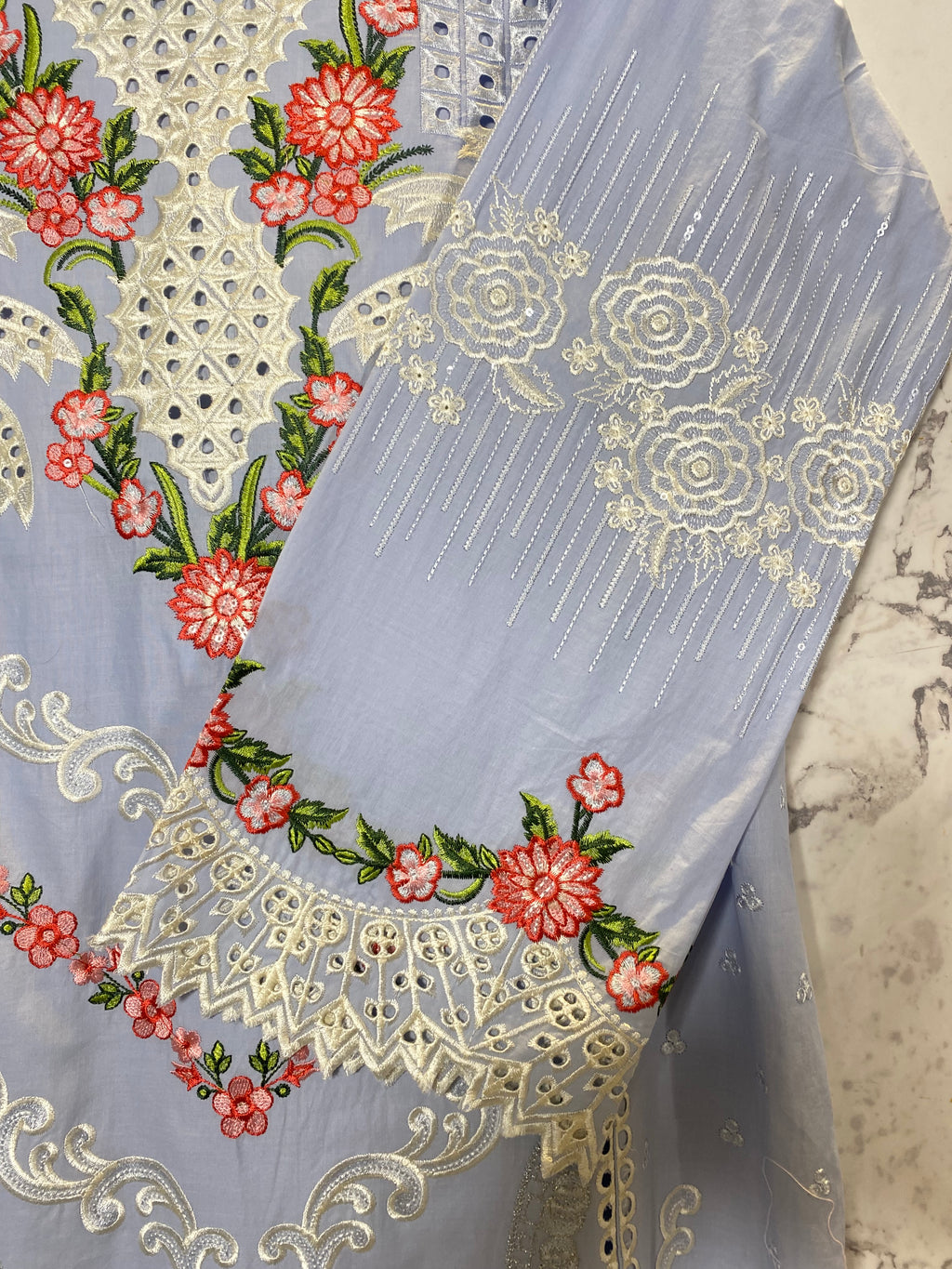 3 Piece - Embroidered Suit