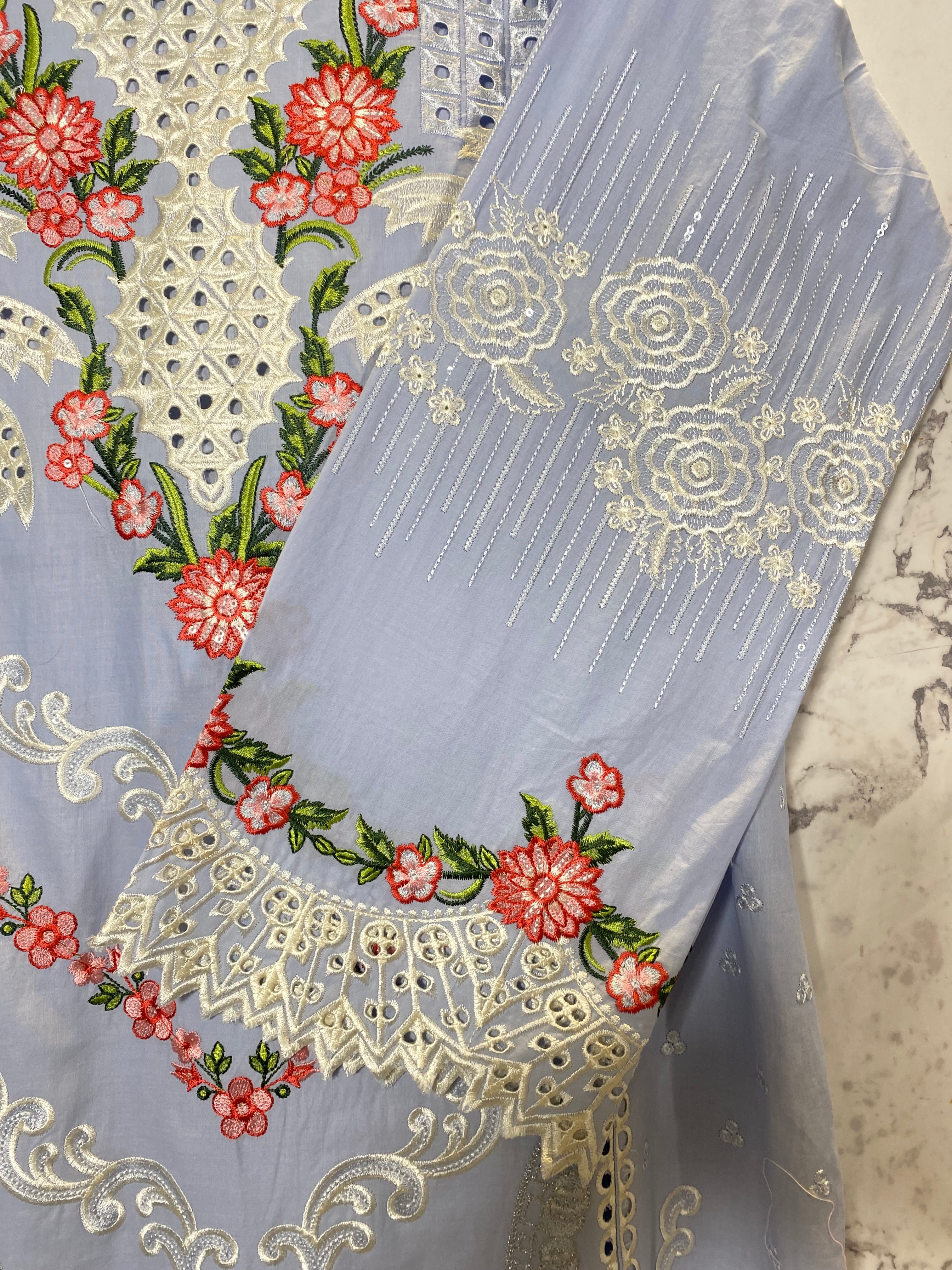 3 Piece - Embroidered Suit