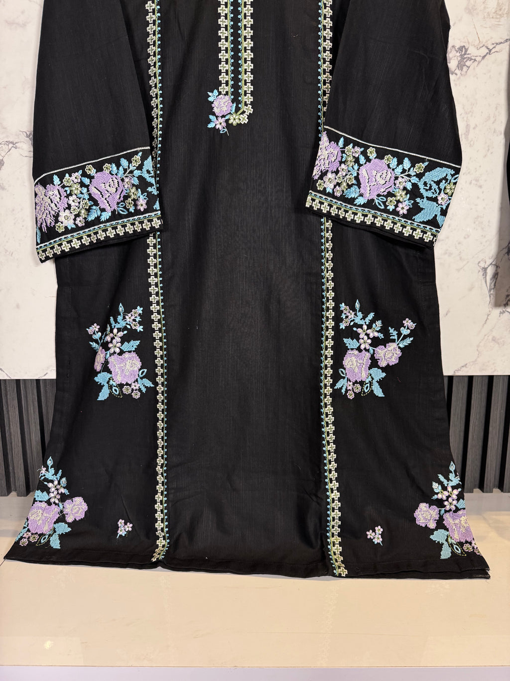 2 Piece Winter Khadder Embroidered Suit