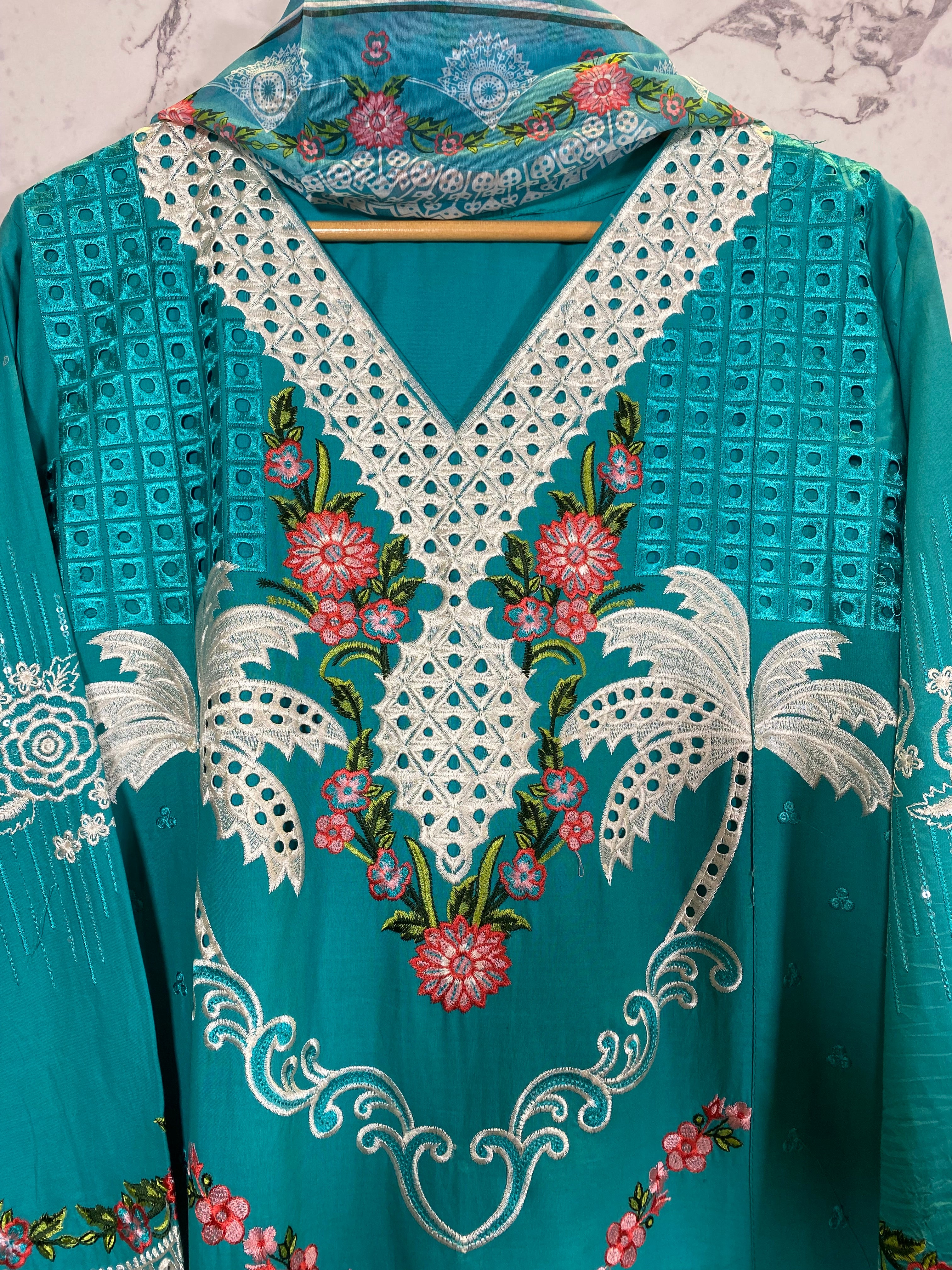 3 Piece - Embroidered Suit