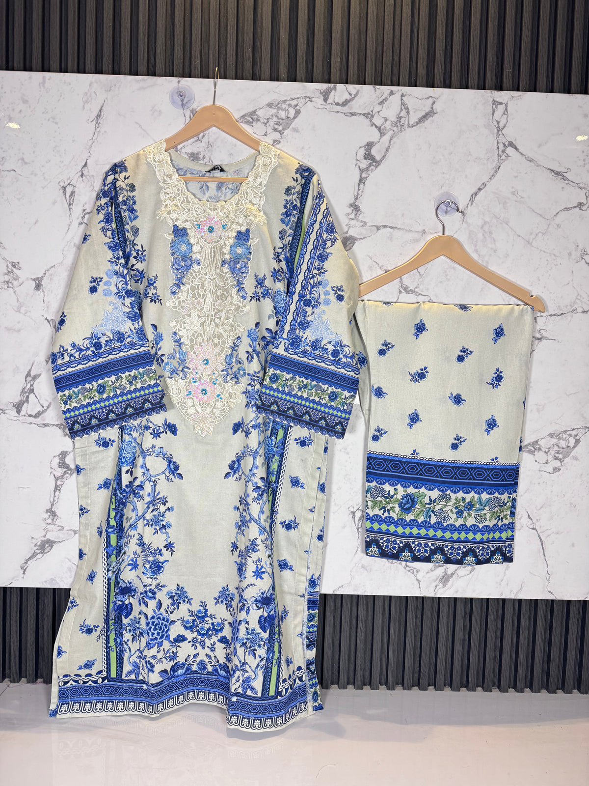 3 Piece Winter Khadder Patch Work Suit