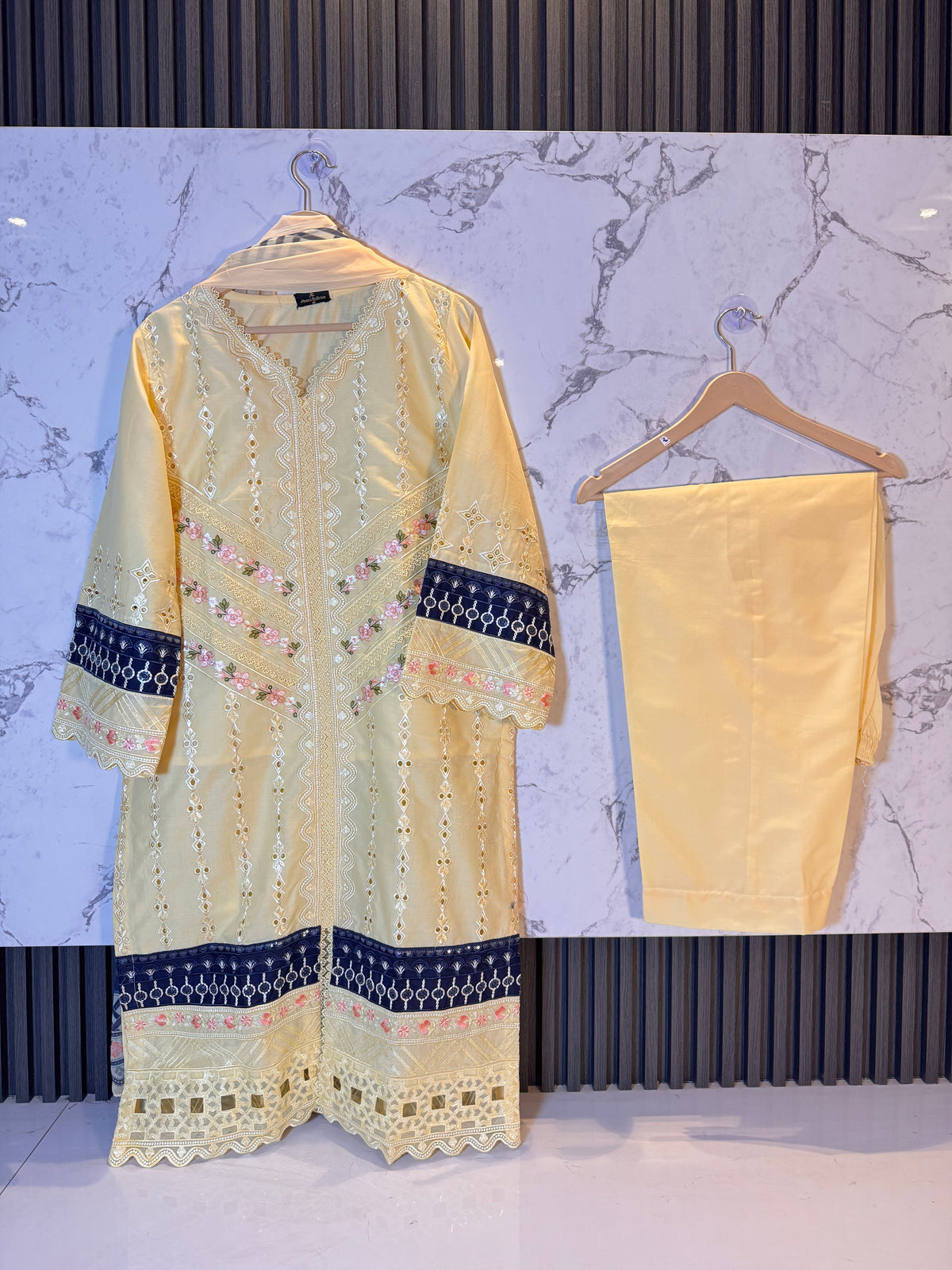 3 Piece Chickenkari Embroidered Lawn Suit