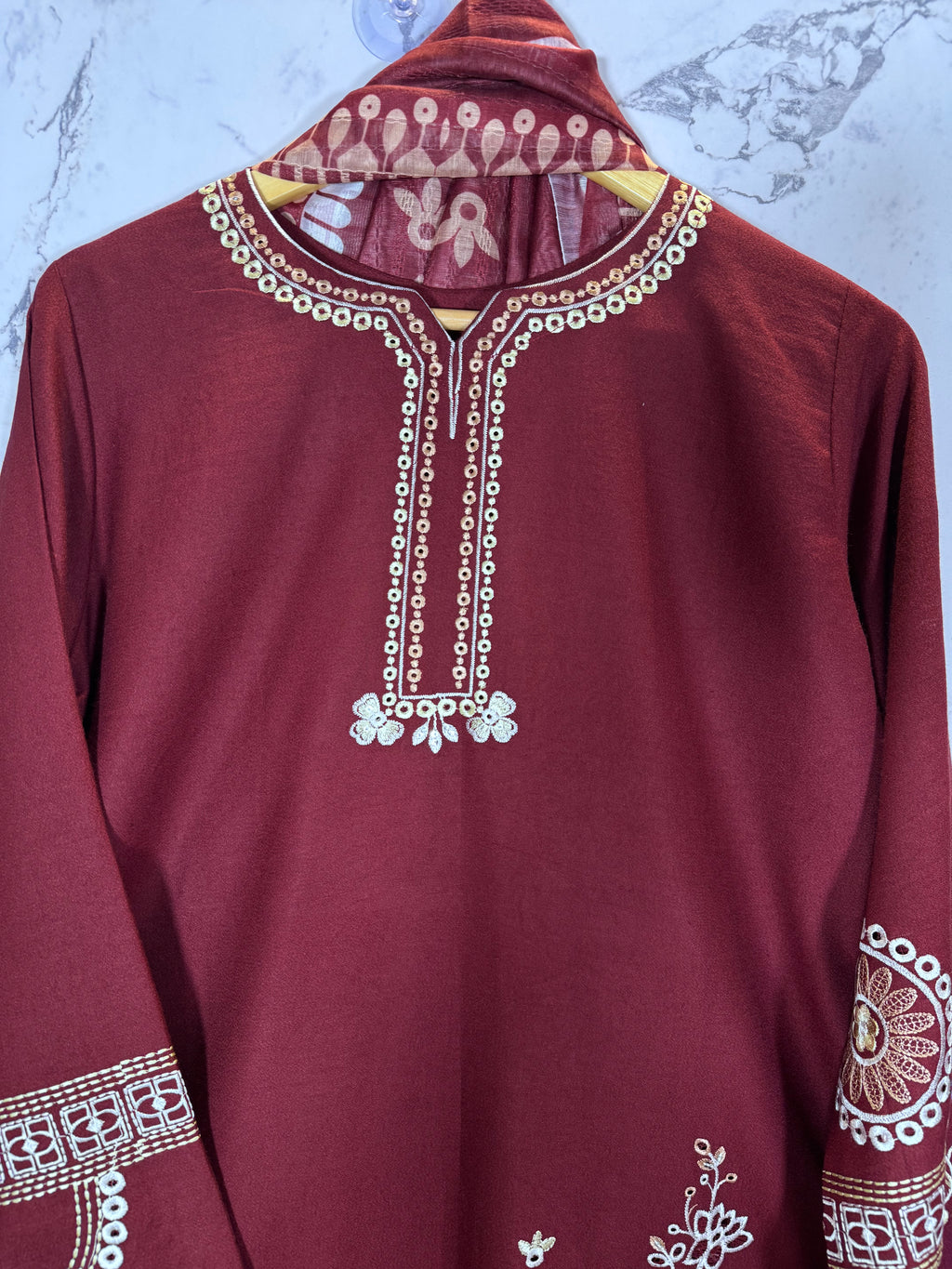 3 Piece Marina Embroidered Suit