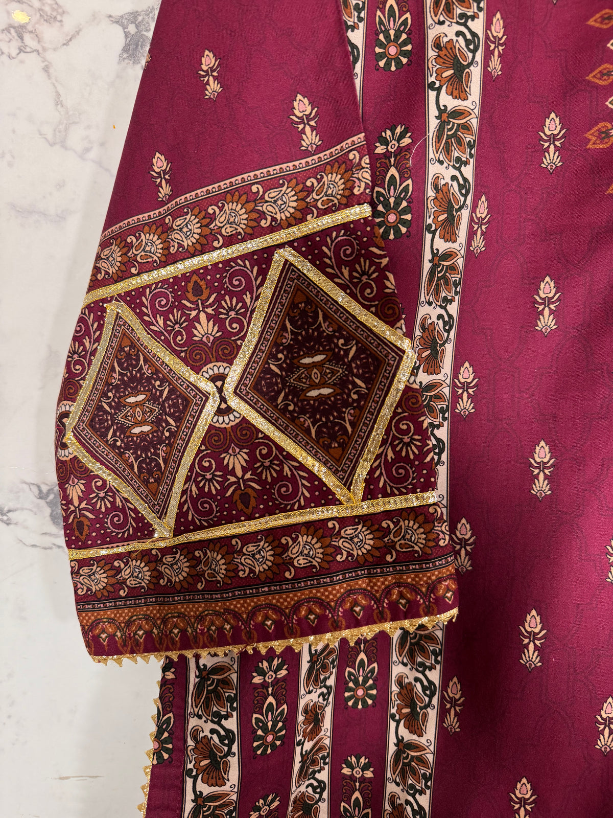 3 Piece Printed Winter Cotton Suit
