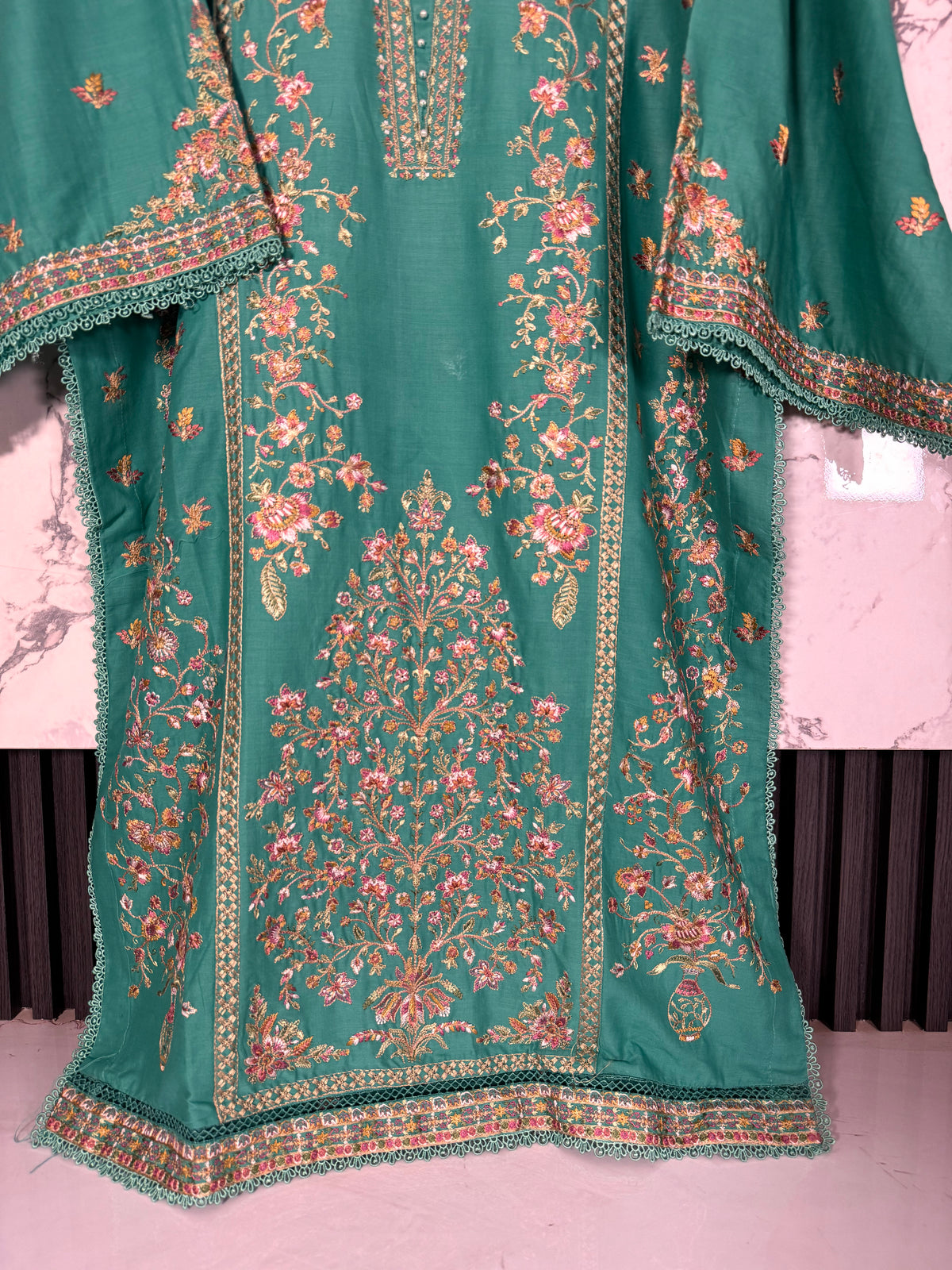 3 Piece Full Embroidered Lawn Suit