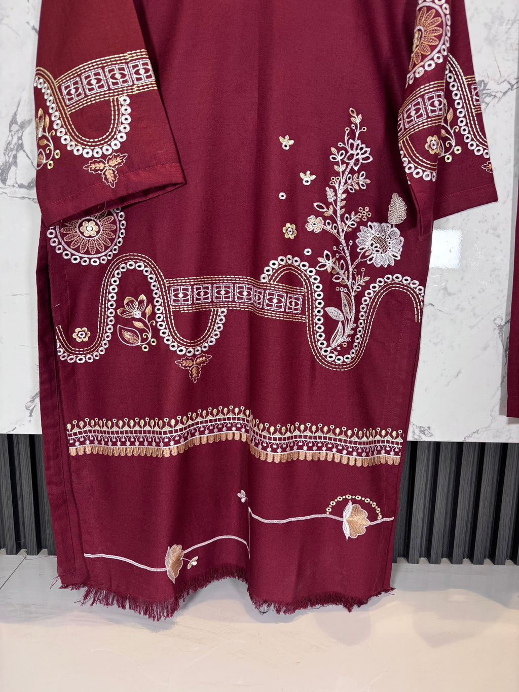3 Piece Marina Embroidered Suit