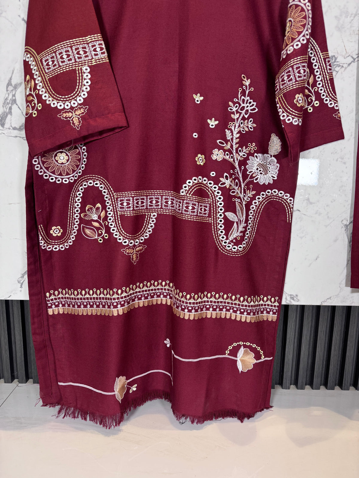 3 Piece Marina Embroidered Suit