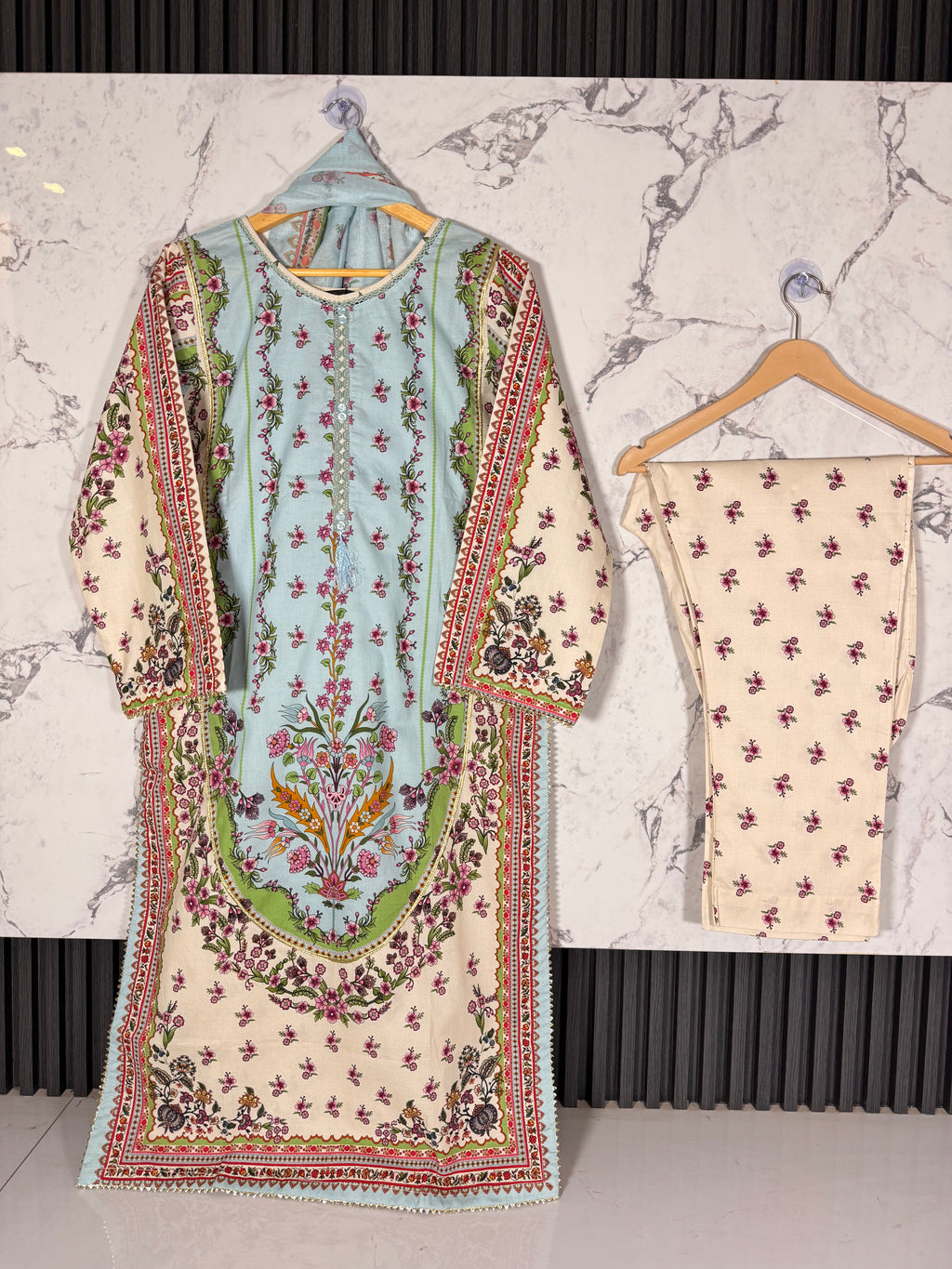 3 Piece Printed Winter Cotton