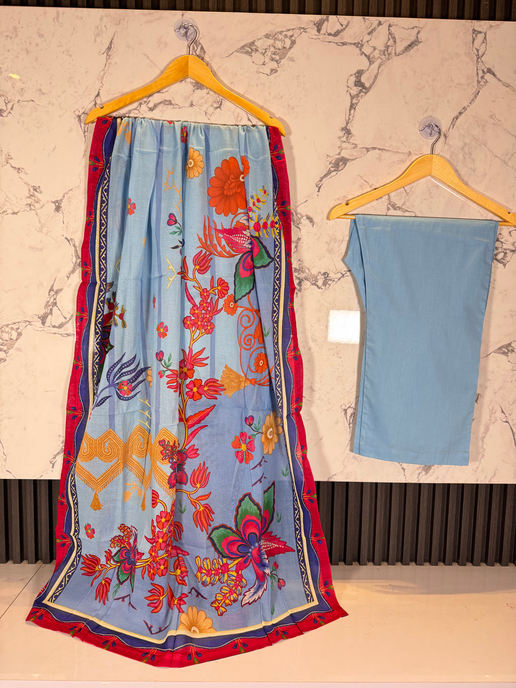 3 Piece Full Embroidered Lawn Suit