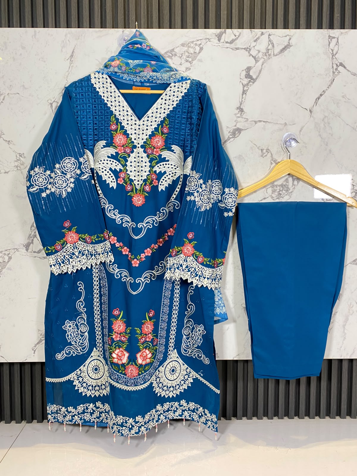 3 Piece - Embroidered Suit