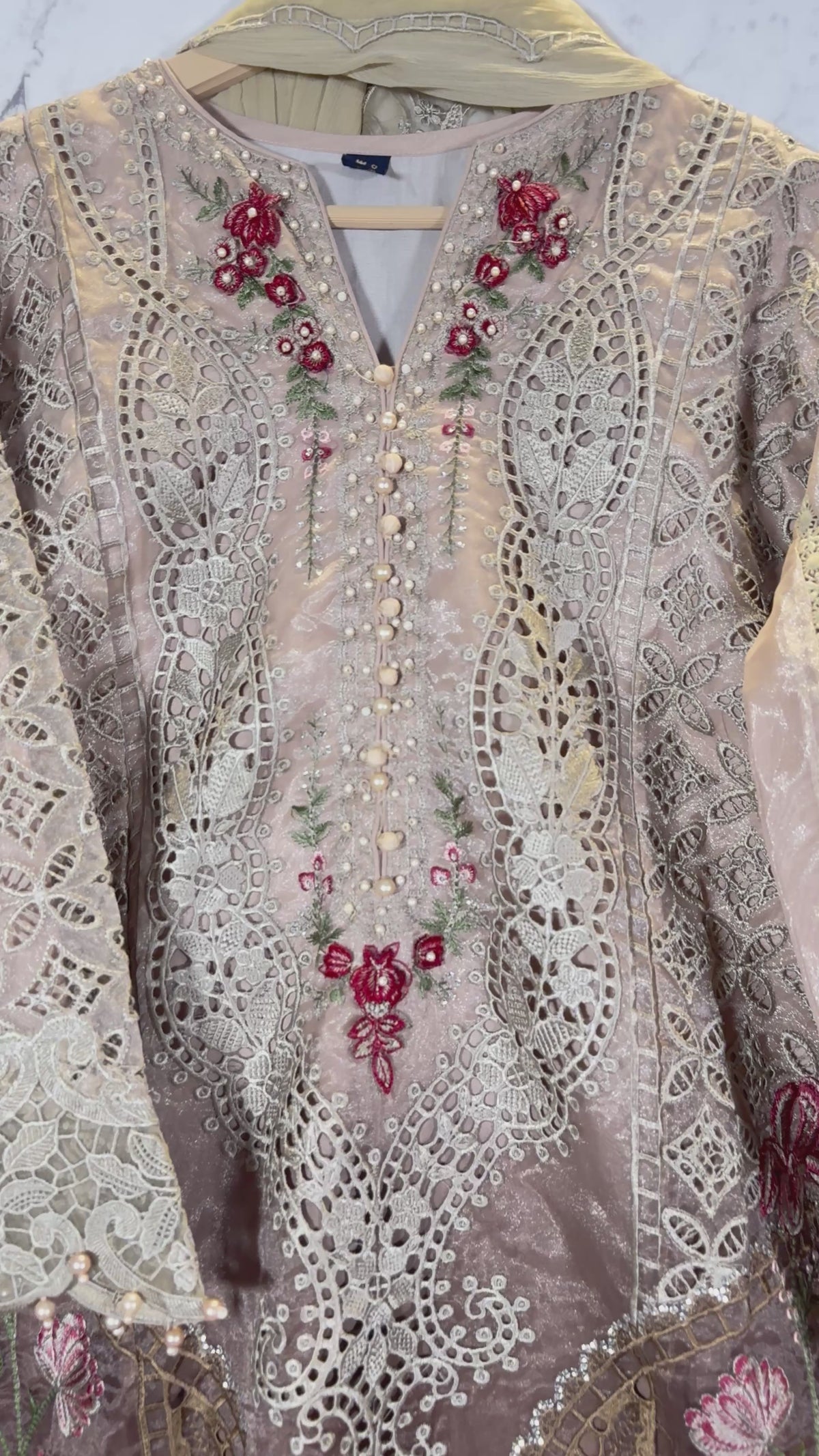 3 Piece Maria B Design Organza Suit